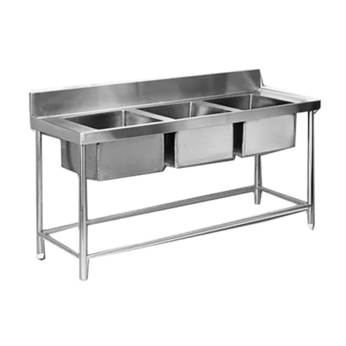 Three Sink Dish Wash Unit